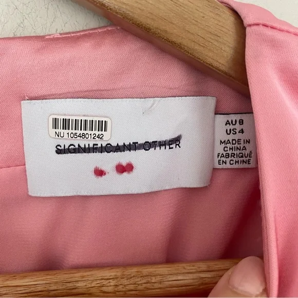 Anthropologie BHLDN Significant Other One-Sleeve Column Maxi Dress Pink - Picture 6 of 8